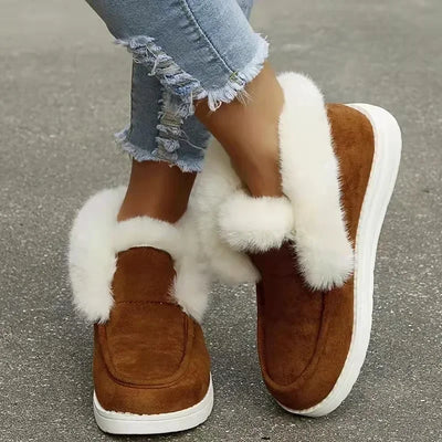 Sienna - Warm Plush Slip on Shoes