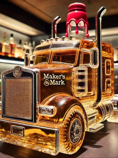 Vintage Half Truck Whiskey Bottle