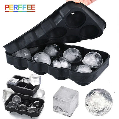 Silicone Ice Cube and Ice Ball Tray