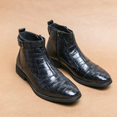 Baron - Leather Boots with Buckle