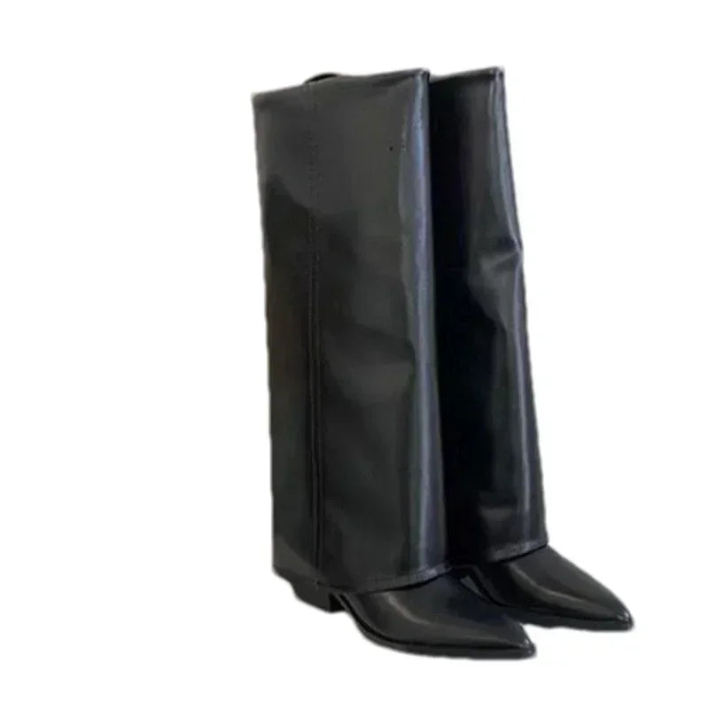 Zoe - Chunk Leather High Boots
