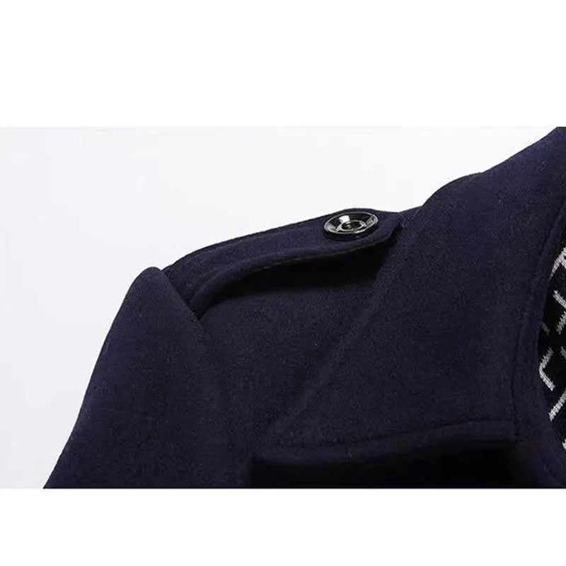 Tom - Quilted Thick Warm Wool Coat