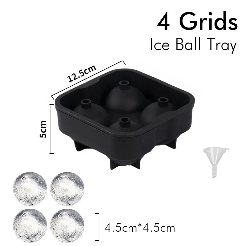 Silicone Ice Cube and Ice Ball Tray