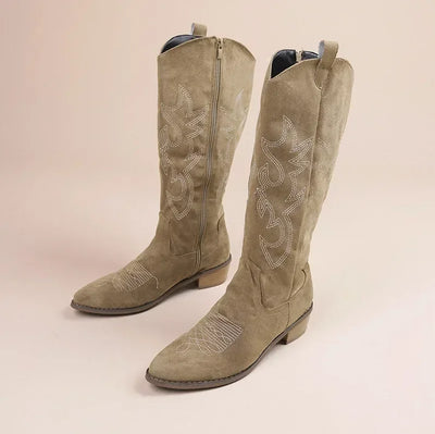 Dana - Embroidered Western Cowboy Boots