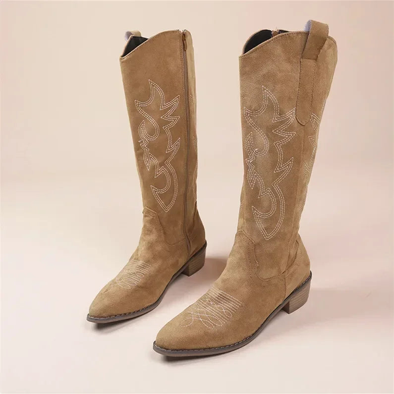 Dana - Embroidered Western Cowboy Boots