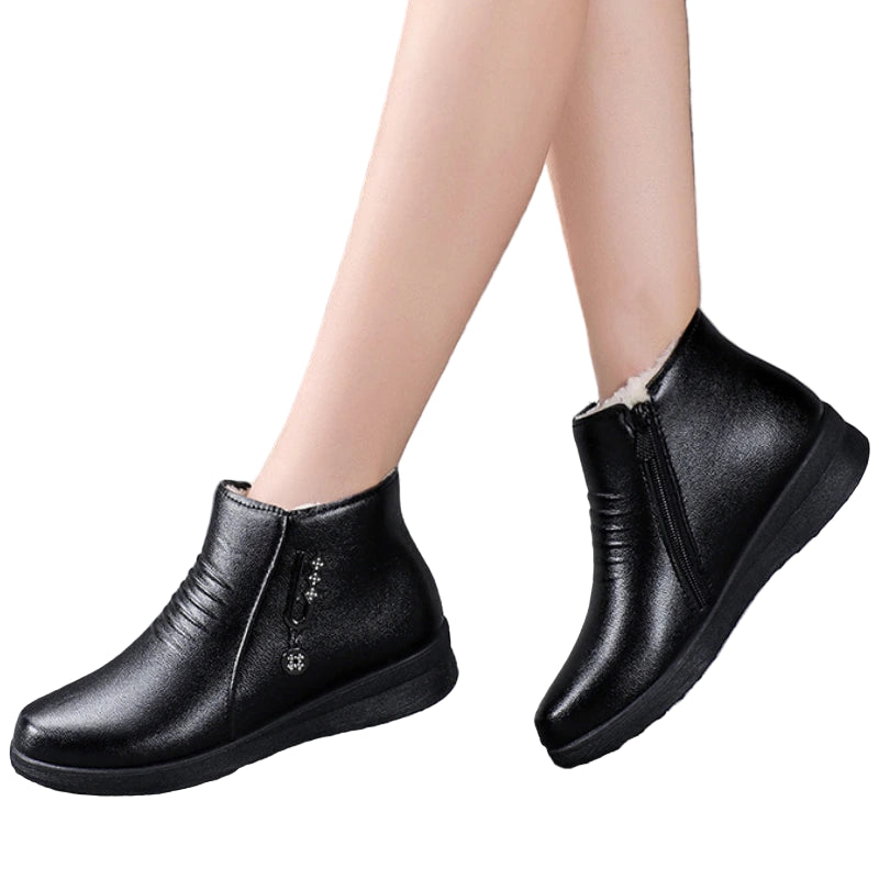 Aleah - Plush Non-slip Ankle Boots