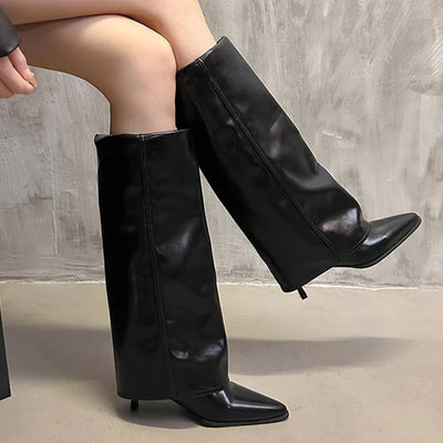 Zoe - Chunk Leather High Boots