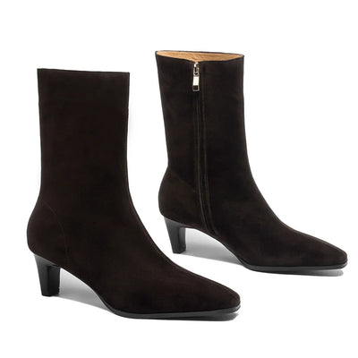 MORAZORA - Luxury Cow Leather Ankle Boots