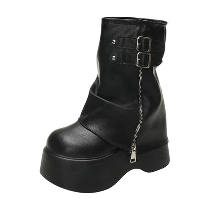 Liane - Soft Leather Ankle Mid Calf Boots