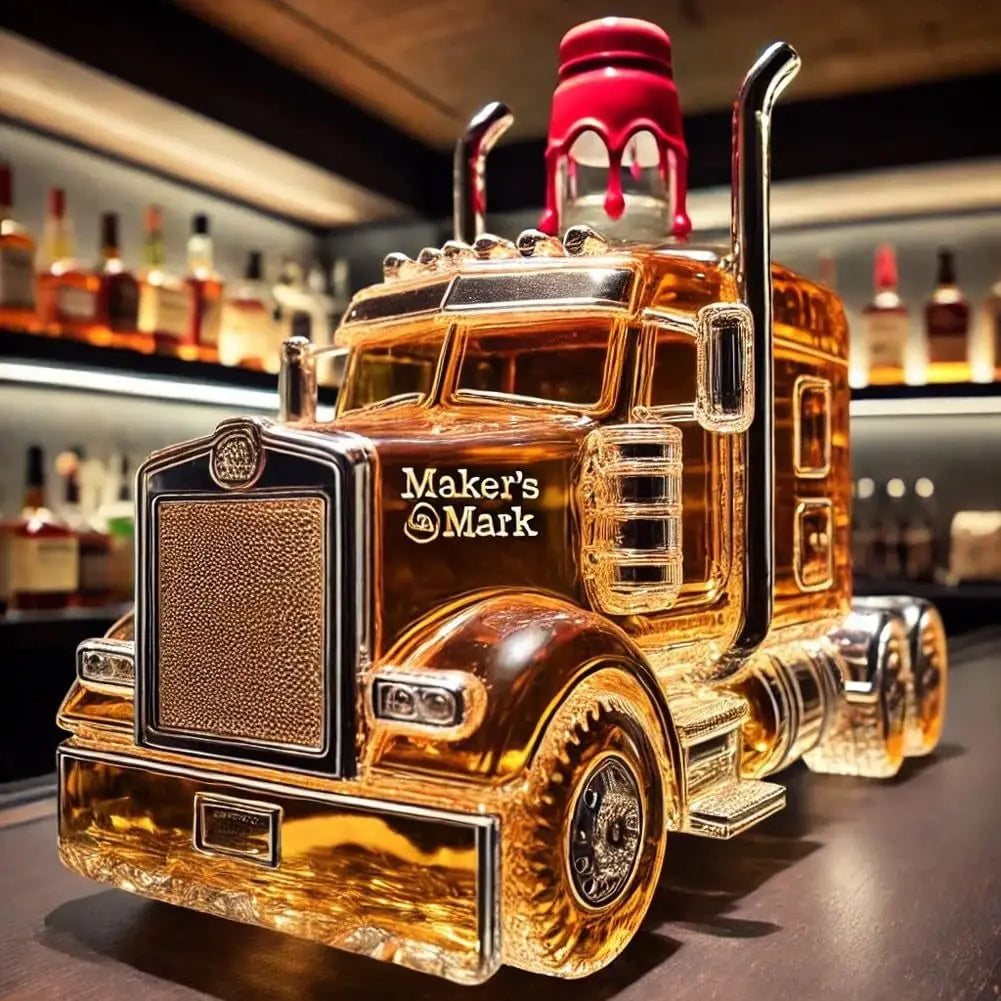 Vintage Half Truck Whiskey Bottle