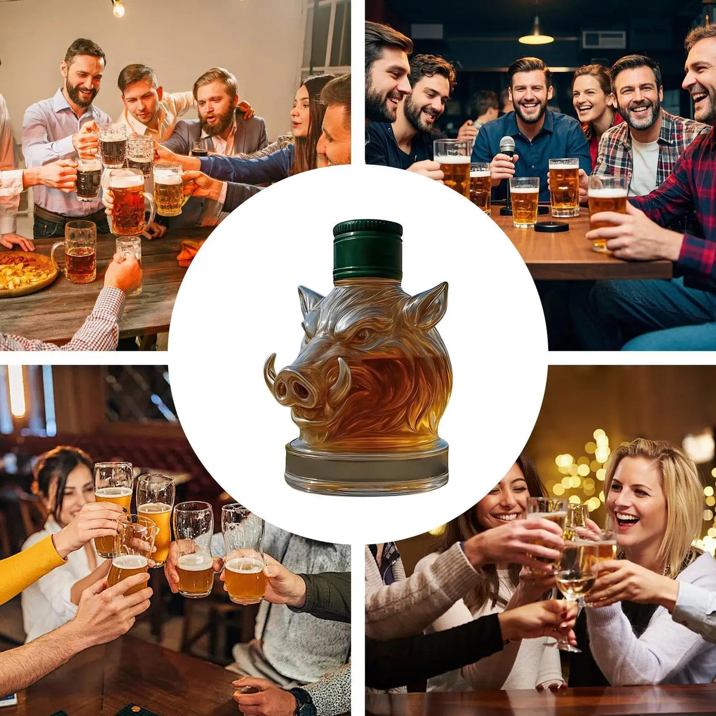 Creative Glass Whiskey Bottle