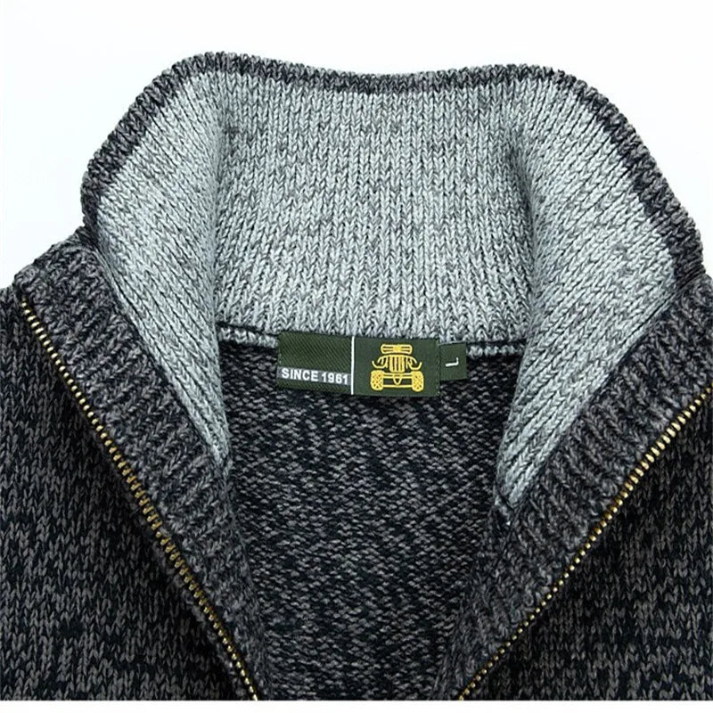 Thomas - Zip-Up Vintage Cardigan