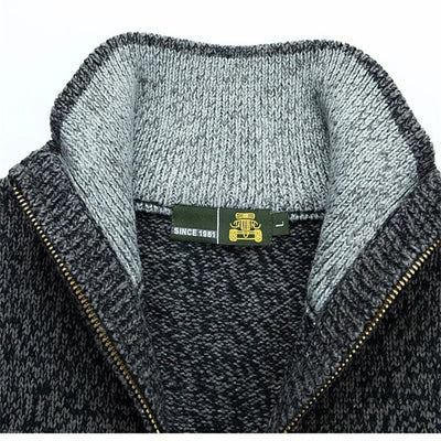 Thomas - Zip-Up Vintage Cardigan