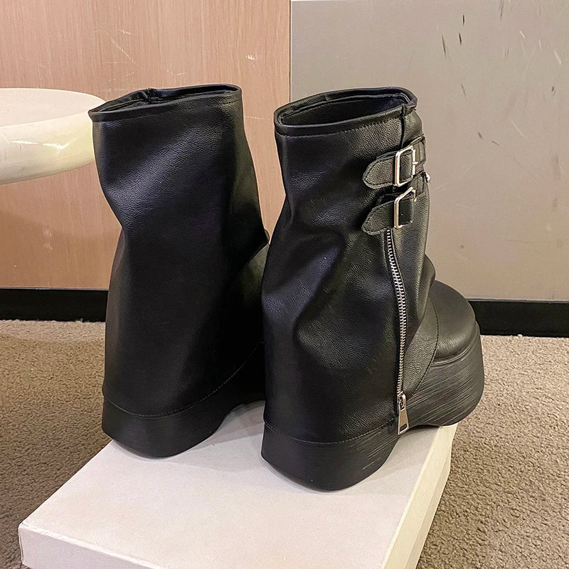 Liane - Soft Leather Ankle Mid Calf Boots
