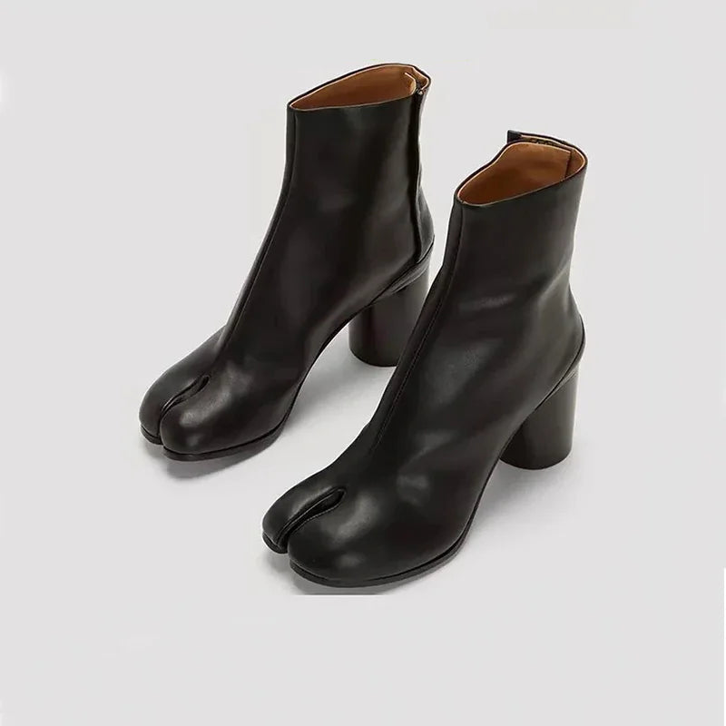 Kendall - Luxury Leather Split Toe Boots