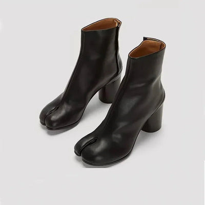 Kendall - Luxury Leather Split Toe Boots