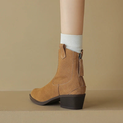 Penny - Classic Cow Suede Boots