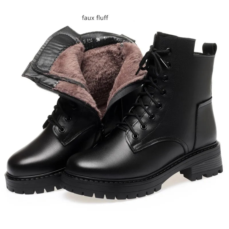 Keziah - Non-slip Leather Boots