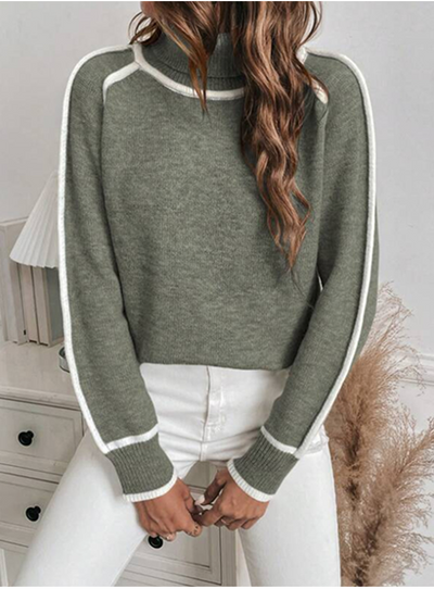 Elle - Cozy turtleneck sweater for women