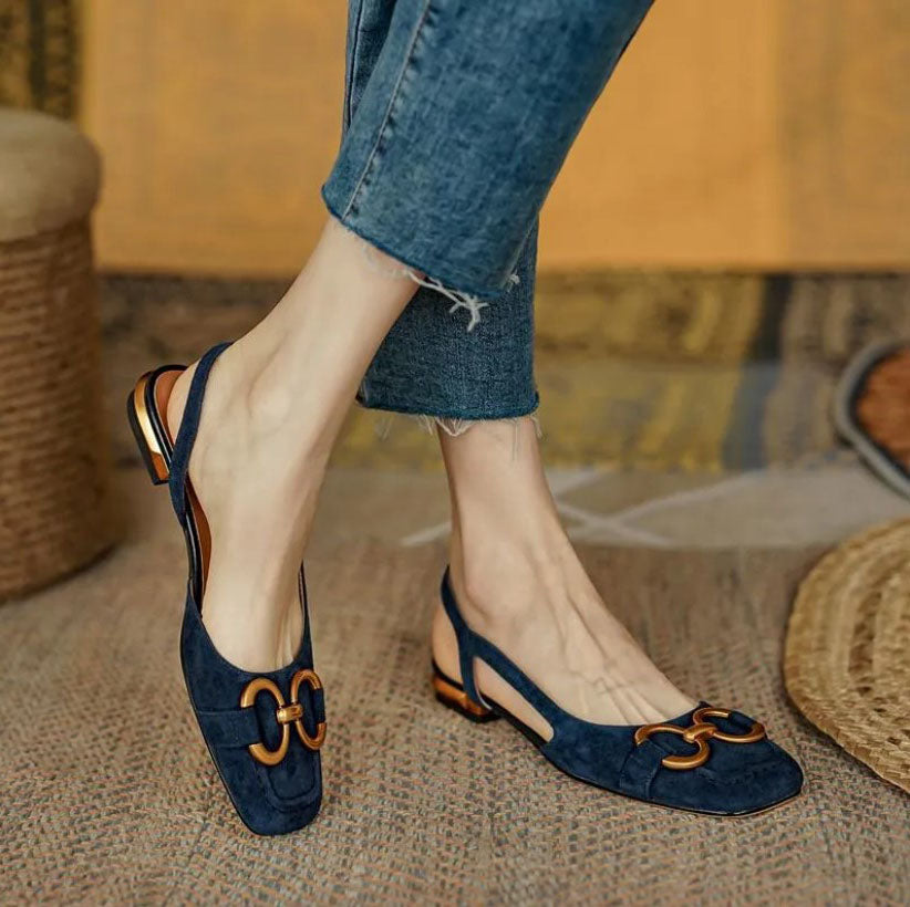 Brenna - Orthopedic Leather Buckle Sandals