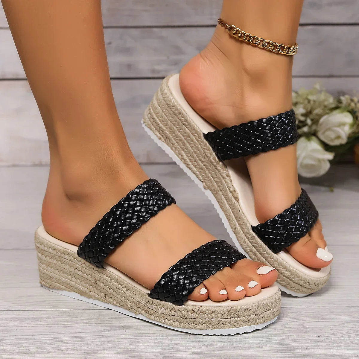 Roselle - Stylish Comfortable Wedge Sandals