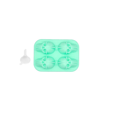 4 Cavity Silicone Skull Ice Mold Tray