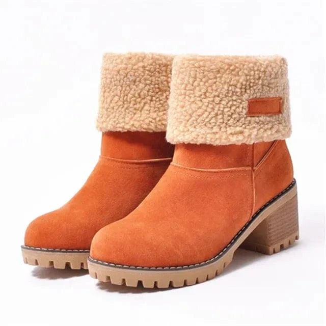 Paige - Mid-Calf Wool Boots