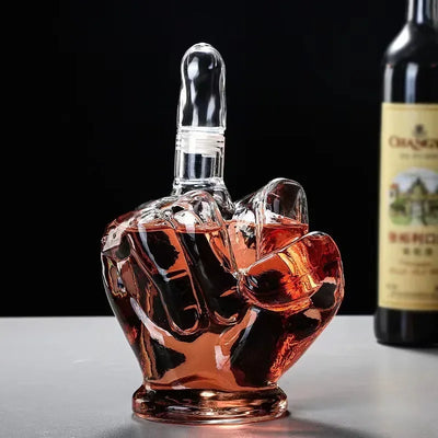 New 1000ml Finger Shape Whiskey Bottle