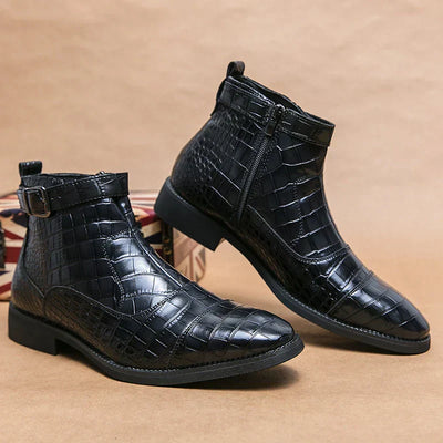 Baron - Leather Boots with Buckle