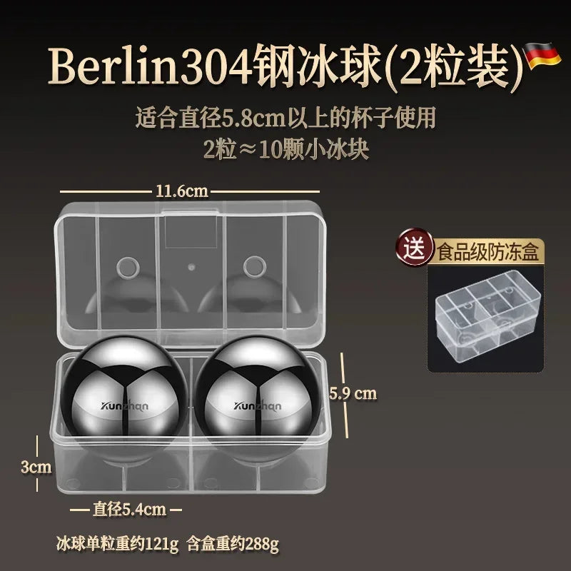 Whiskey Large Ice Ball Mold Set