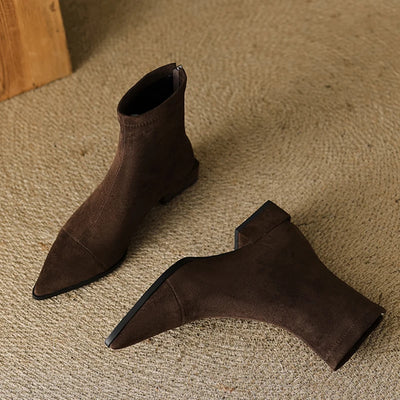 Vilma - Vintage Suede Ankle Boots