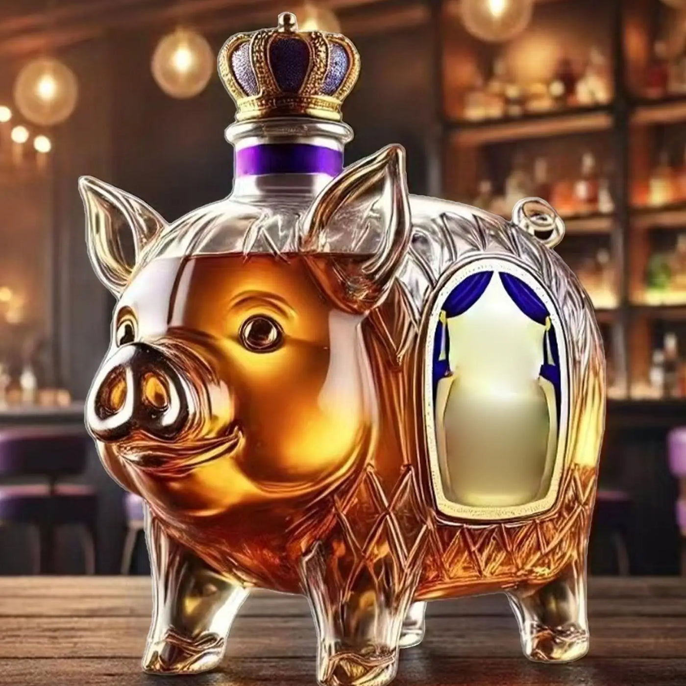 Unique Animal Whiskey Bottle