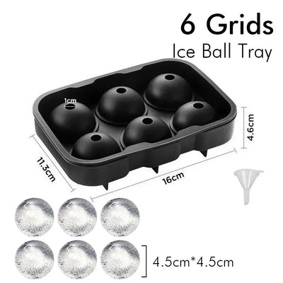 Silicone Ice Cube and Ice Ball Tray