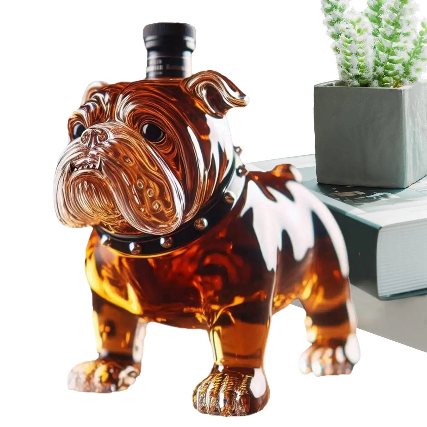 Bulldog Whiskey Collectible Liquor Bottle