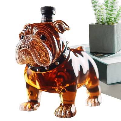 Bulldog Whiskey Collectible Liquor Bottle
