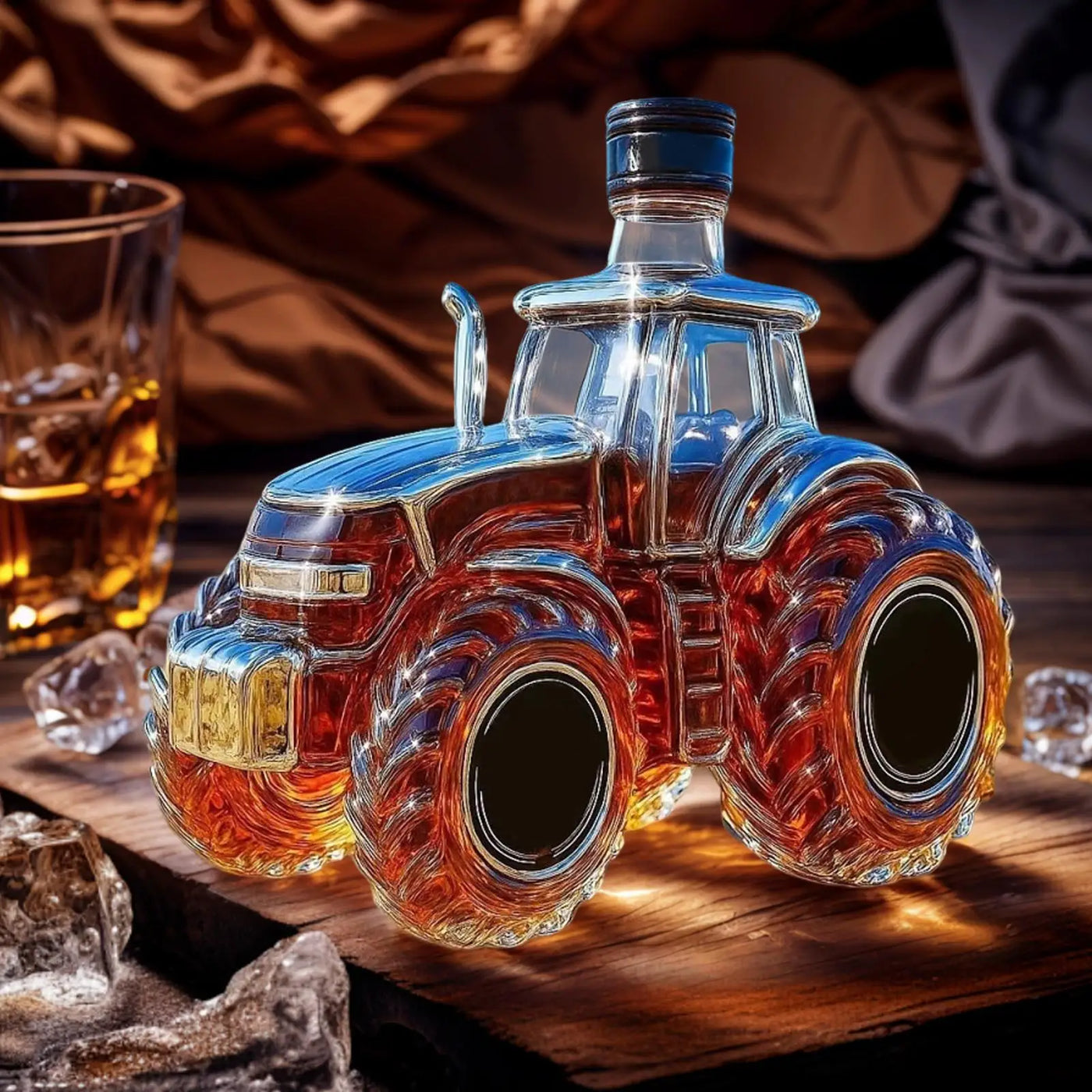 Tractor Shape Whiskey Bottle