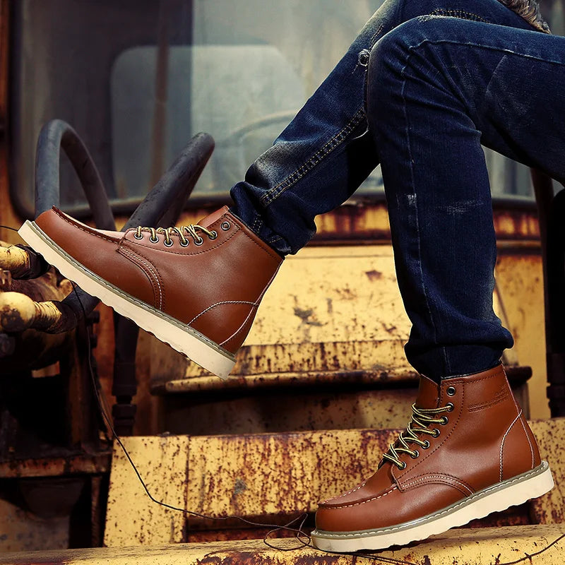 Dustin - Winter Leather Boots
