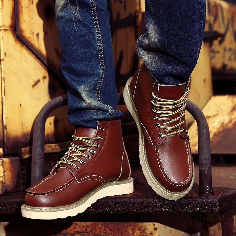 Dustin - Winter Leather Boots