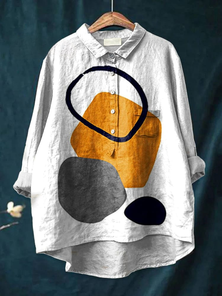 Sienna - Geometric Abstract Print Shirt