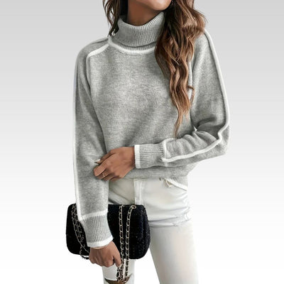 Elle - Cozy turtleneck sweater for women