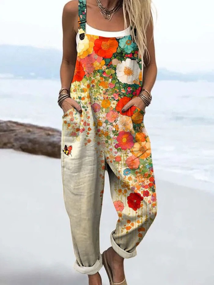 Emma – Wildflower Breeze Jumpsuit