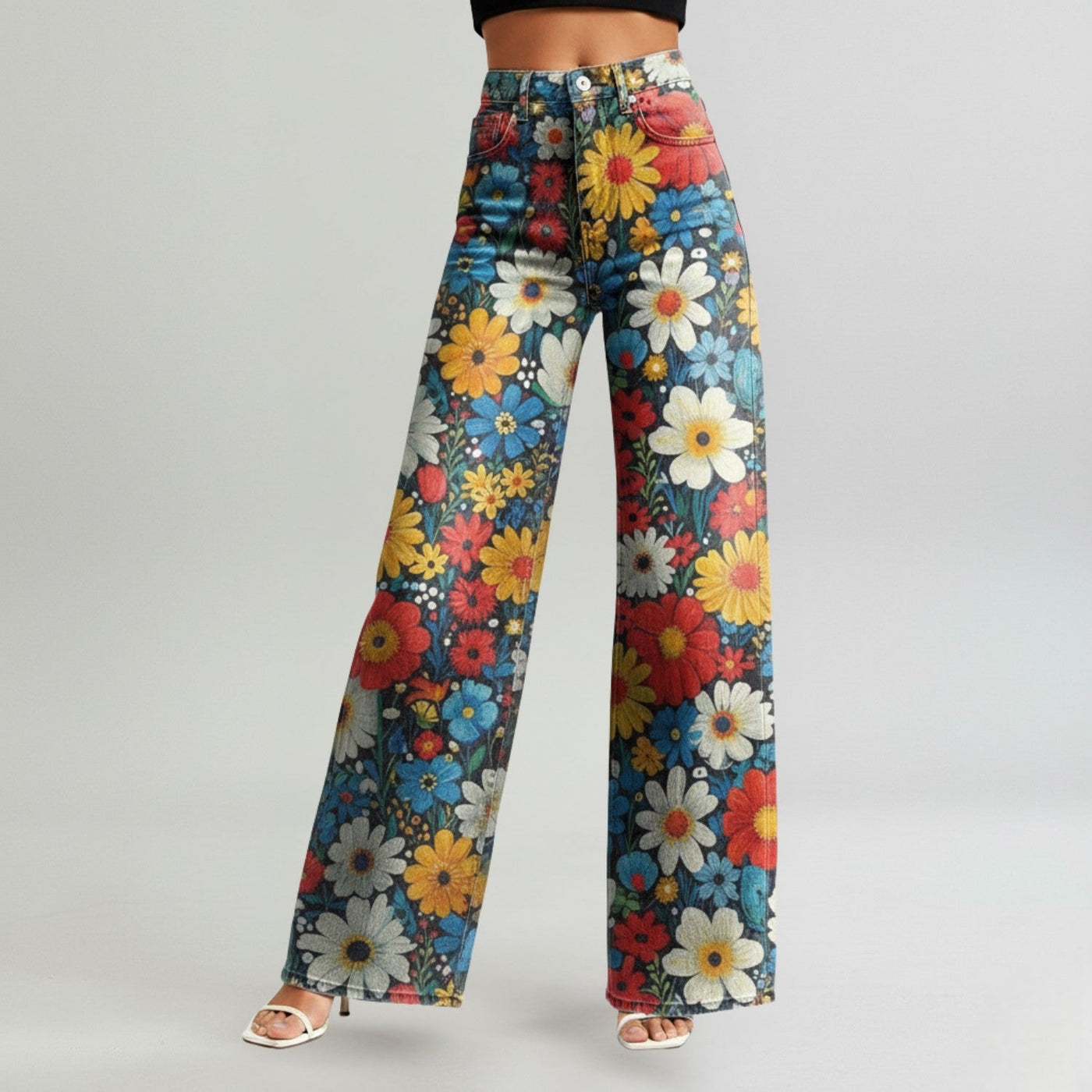 Charlotte - Floral Wide Pants