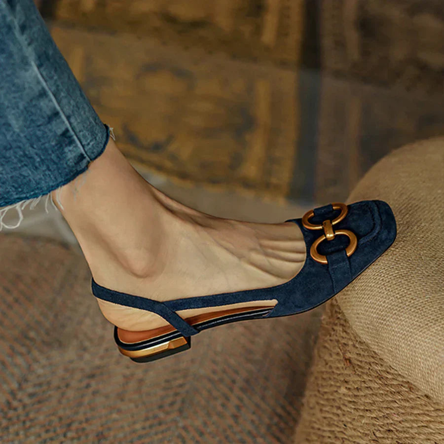 Brenna - Orthopedic Leather Buckle Sandals