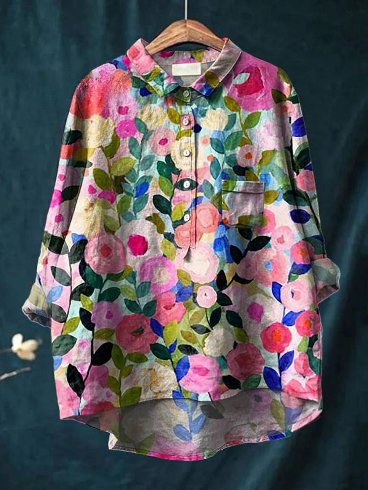 Isabelle - Vibrant Floral Shirt