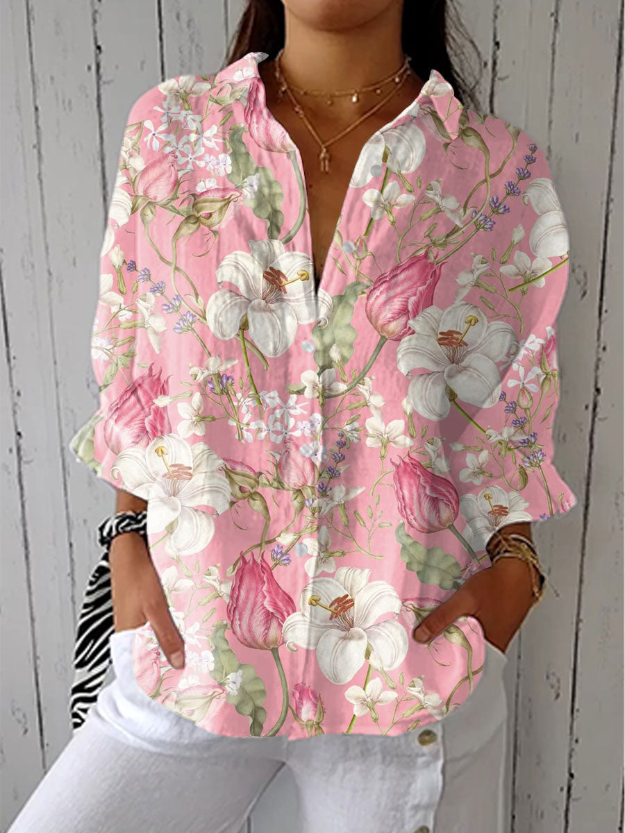 Frances - Elegant Bloom Blouse