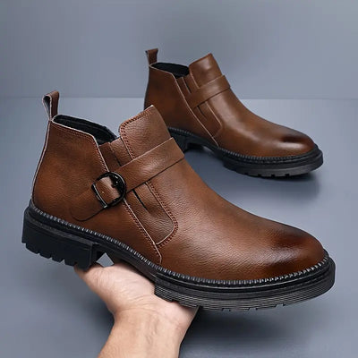 Liam - Leather Ranger Boots for Men