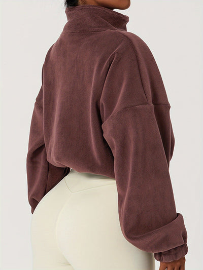 Velexia - Fleece-Crop-Top
