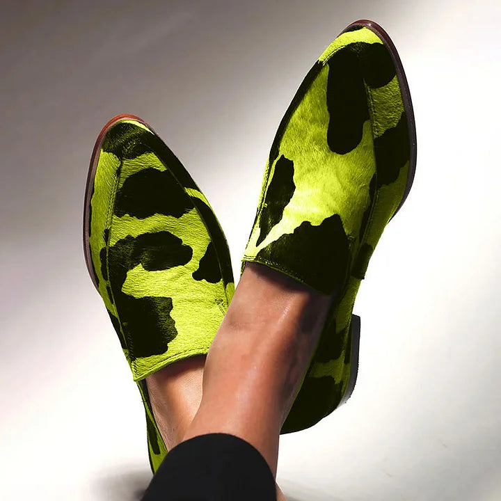 Alexandra - Statement Animal -Print Loafers