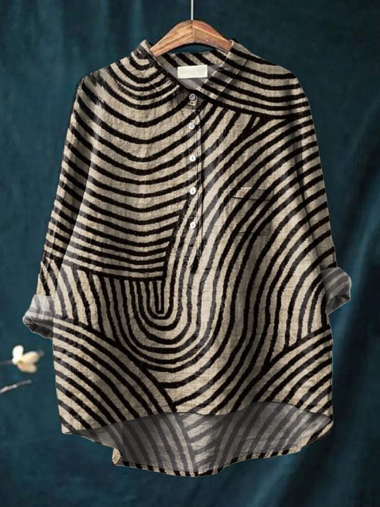 Chloe - Abstract Stripe Shirt