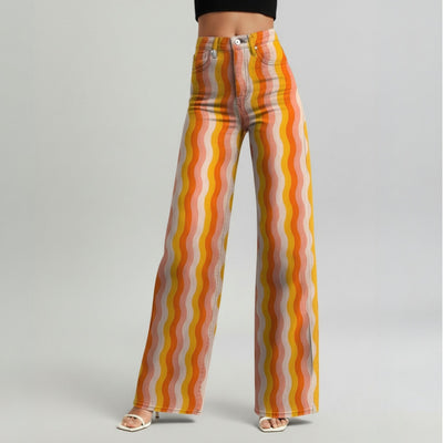 Lily - Striped Wide-Leg Pants